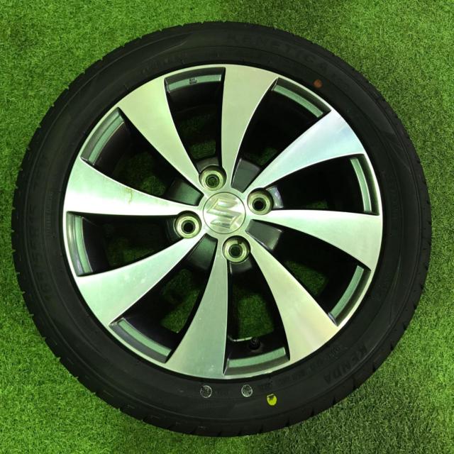 【未走行ラベル付き!】SUZUKI ワゴンR スティングレー/MH23S 純正15インチアルミホイール  + KENDA KR203 165/55R15 75V