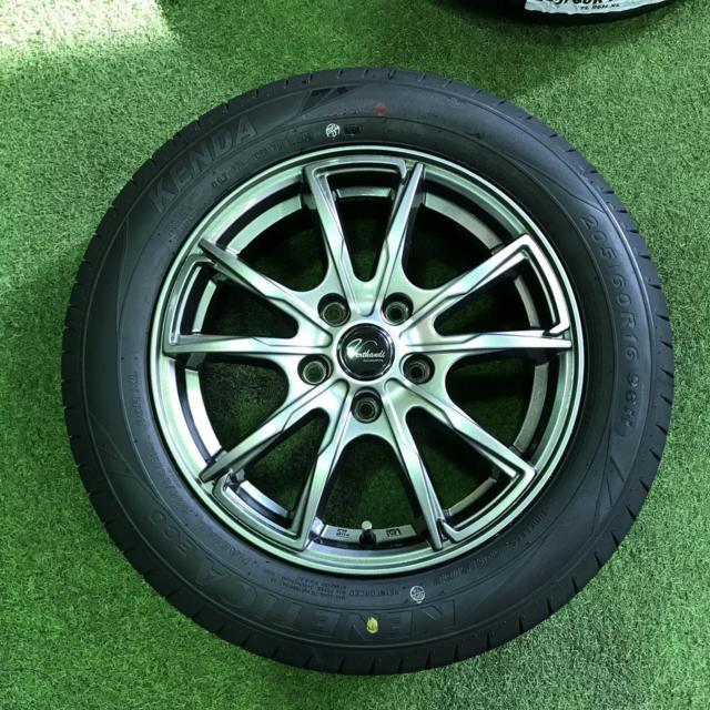 【未走行ラベル付き!】AUTOWAY Verthandi PW-S10  + KENDA KR203 205/60R16 96H XL 2026年製 4本