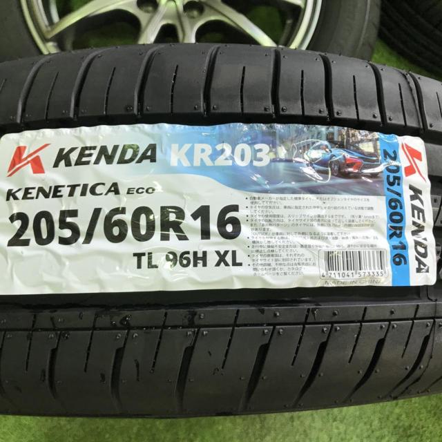 【未走行ラベル付き!】AUTOWAY Verthandi PW-S10  + KENDA KR203 205/60R16 96H XL 2026年製 4本