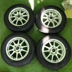 【未走行ラベル付き!】ARREST 10本スポーク シルバーホイール  + KENDA KR203 195/65R15 91H