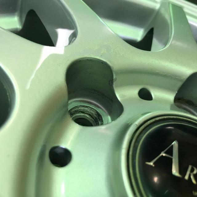 【未走行ラベル付き!】ARREST 10本スポーク シルバーホイール  + KENDA KR203 195/65R15 91H