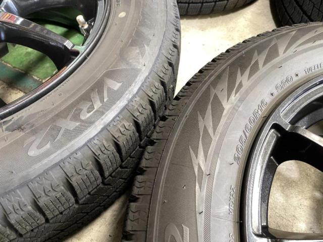 【MARUKA SERVICE】 MID SCHNEIDER アルミホイール+【BRIDGESTONE】BLIZZAK VRX2 205/60R16 オススメ車種☆90系ノア・VOXY/プリウスα☆