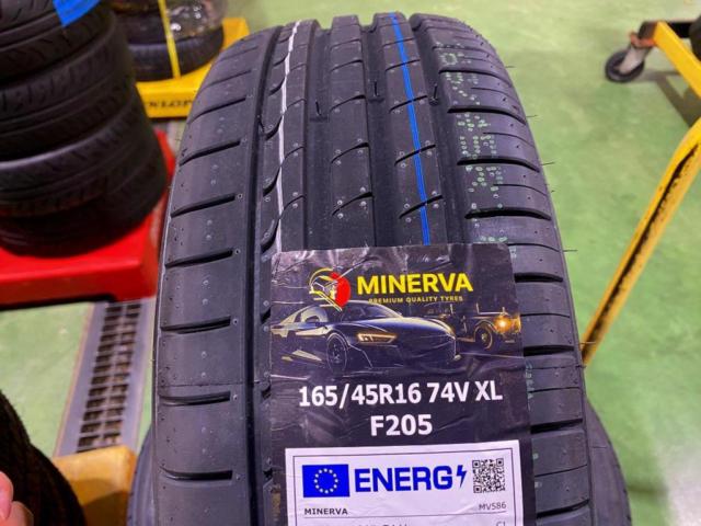 店頭販売のみ MINERVA(ミネルバ)F205 165/45R16 74V XL 2026年製 4本