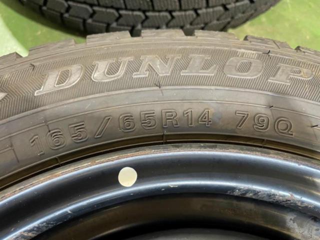 【ダイハツ純正】 トール純正スチール+【DUNLOP】WINTERMAXX WM02 165/65R14 2024年 4本