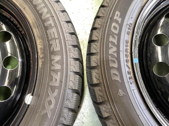 2F 【ダイハツ純正】 タフト純正スチール+【DUNLOP】WINTERMAXX WM02 165/65R15 2022年