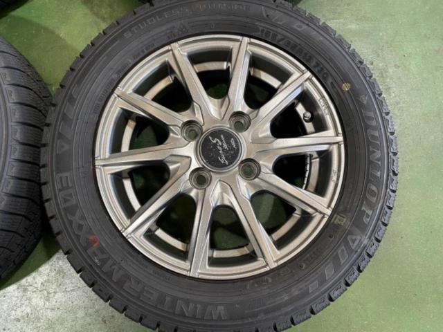 2F MARUKA SERVICE MID Euro-S Stream + DUNLOP WINTERMAXX 03 155/65R13 2025年製 4本セット
