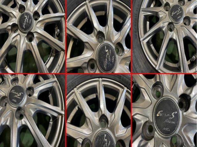 2F MARUKA SERVICE MID Euro-S Stream + DUNLOP WINTERMAXX 03 155/65R13 2025年製 4本セット