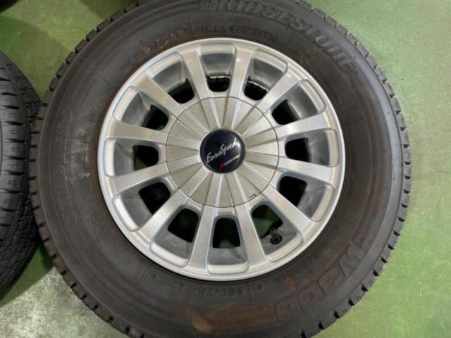 2F MARUKA SERVICE MANARAY SPORT EUROSPEED S12+BRIDGESTONE W300 145/80R12 80/78N LT 2023年製 4本セット