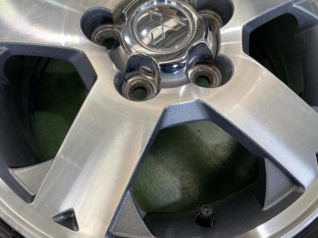 三菱純正(MITSUBISHI) パジェロミニ 後期 純正アルミ + BRIDGESTONE(ブリヂストン) BLIZZAK DM-V3 175/80R15 90Q★タイヤは新品!2025年製