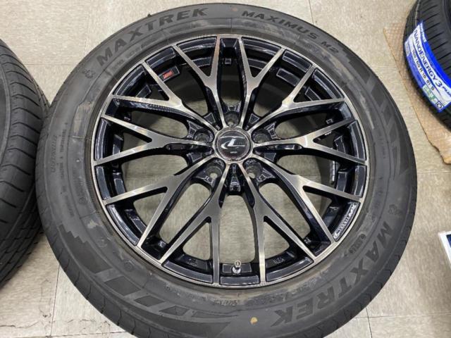 【weds】LEONIS MX + 【MAXTREK】MAXIMUS M2 215/55R17 オススメ車種☆ヤリスクロス/WR-V/ヴェゼル/オデッセイ/CX-3☆