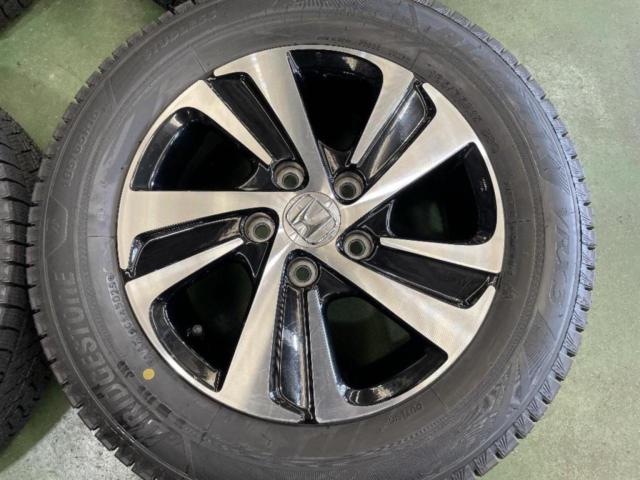 ホンダ GB系フリード純正アルミ + BRIDGESTONE(ブリヂストン) BLIZZAK VRX3 185/65R15 ★タイヤは新品!2025年製 GTフリード/CR-Zにも