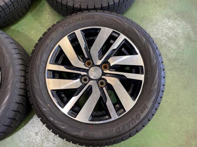 ダイハツ トール純正アルミ  + YOKOHAMA(ヨコハマ) iceGUARD iG70 165/65R14 4本★ミゾたっぷり!2023/2024年製 ブーン/パッソ/タンク/ルーミーにも