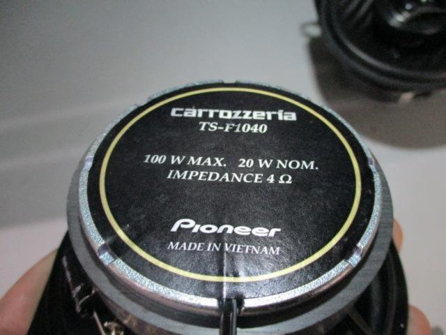 carrozzeria カスタムフィットスピーカー TS-F1040