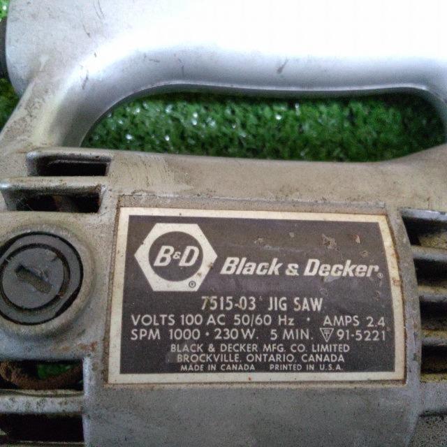 【WG】BLACK&DECKER ジグソー