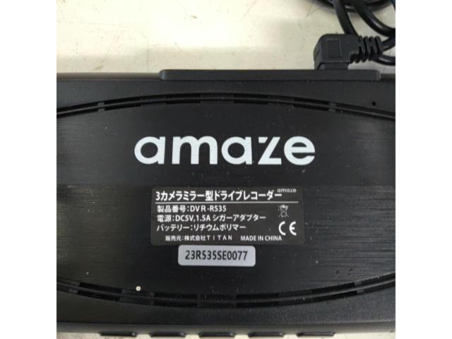 TITAN
amaze
DVR-R535
3-camera mirror-type dashcam
