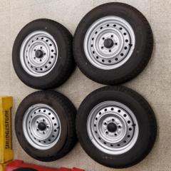 2【トヨタ純正】 タウンエースバン スチールホイール+【DUNLOP】SP LT30A 97/95 LT