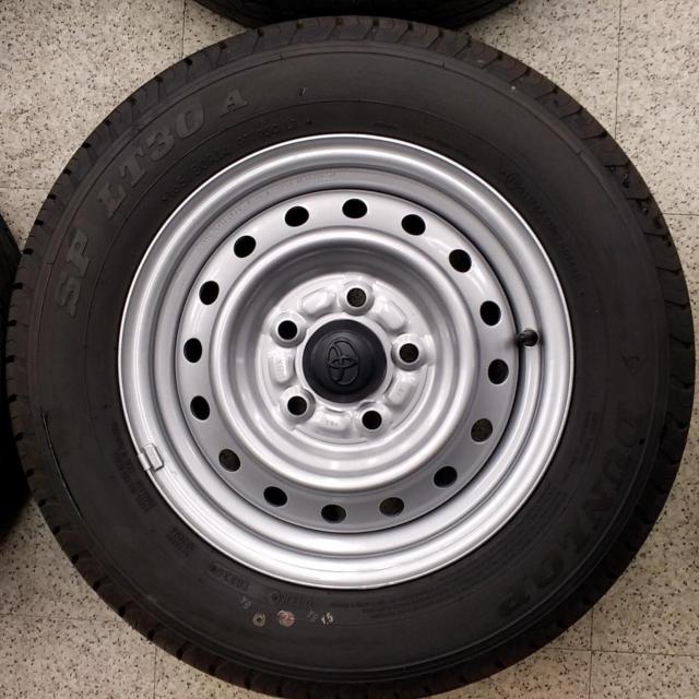 2【トヨタ純正】 タウンエースバン スチールホイール+【DUNLOP】SP LT30A 97/95 LT