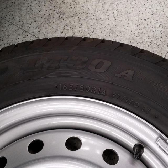 2【トヨタ純正】 タウンエースバン スチールホイール+【DUNLOP】SP LT30A 97/95 LT