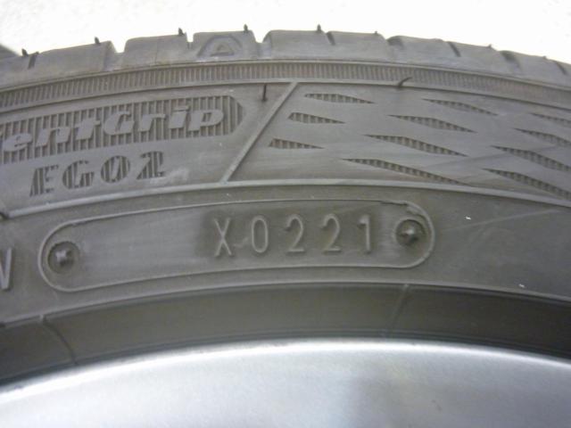 2【トヨタ純正】 90系ヴィッツRS純正ホイール+【GOODYEAR】EfficientGrip ECO EG02