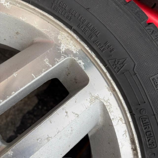 1【スズキ純正】ワゴンR MH21S アルミホイール+GOODYEAR(グッドイヤー) ICENAVI7