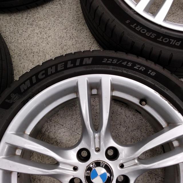 7【輸入車純正】BMW純正 F31 ツーリング アルミホイール+MICHELIN(ミシュラン) PILOTSPORT5