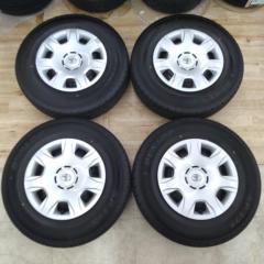 【トヨタ純正】 200系ハイエース純正スチール+【DUNLOP】SP175N