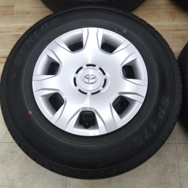 【トヨタ純正】 200系ハイエース純正スチール+【DUNLOP】SP175N