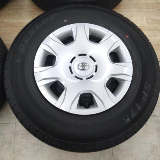 【トヨタ純正】 200系ハイエース純正スチール+【DUNLOP】SP175N