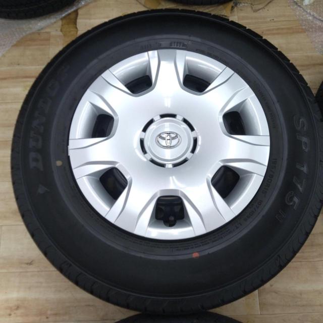 【トヨタ純正】 200系ハイエース純正スチール+【DUNLOP】SP175N