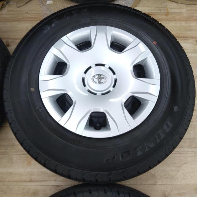 【トヨタ純正】 200系ハイエース純正スチール+【DUNLOP】SP175N