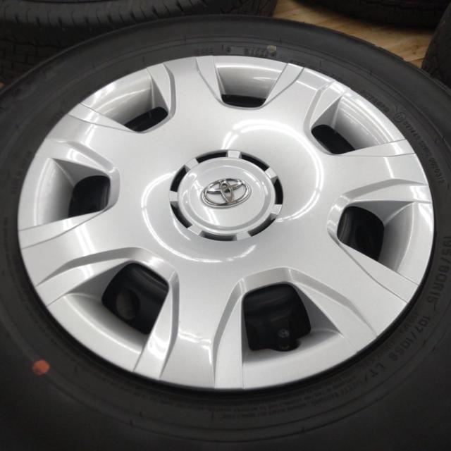 【トヨタ純正】 200系ハイエース純正スチール+【DUNLOP】SP175N