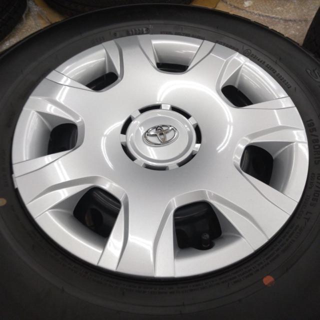 【トヨタ純正】 200系ハイエース純正スチール+【DUNLOP】SP175N