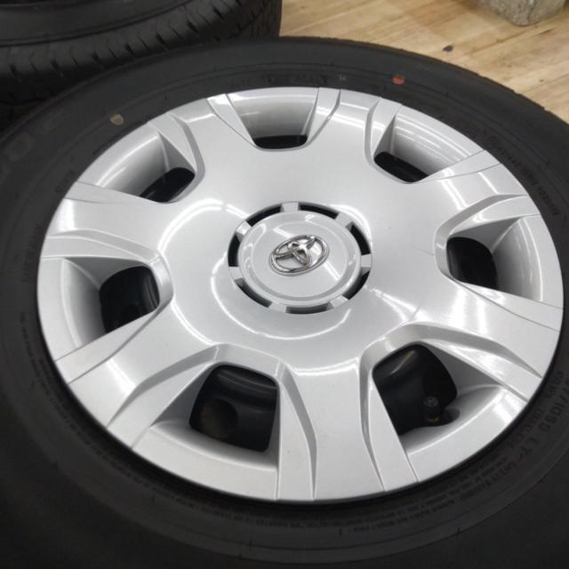 【トヨタ純正】 200系ハイエース純正スチール+【DUNLOP】SP175N