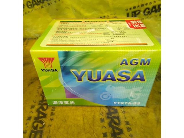 ワケアリ AGM YUASA バッテリー YTX7A-BS マジェスティ125/シグナスX(SE12J)/アクシストリート/スカイウェイブ250CJ41A)