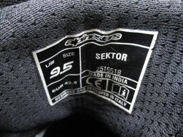 US9.5 Alpinestars
SEKTOR