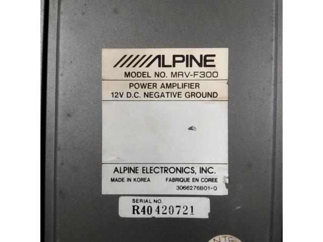 1【ALPINE】MRV-F300 4/3/2chパワーアンプ