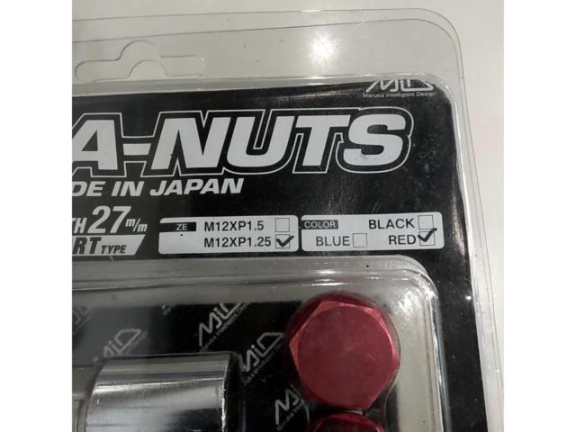 MiD DURA-NUTS ジュラルミンナット M12XP1.25 16個入り