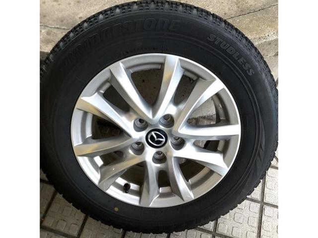 【マツダ純正】マツダ純正 アクセラ/BM系 ツイン5本スポークホイール+【BRIDGESTONE】BLIZZAK VRX