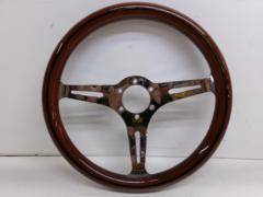 ノーブランド  ウッドステアリング 350mm