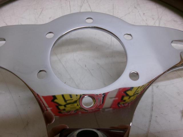 ノーブランド  ウッドステアリング 350mm