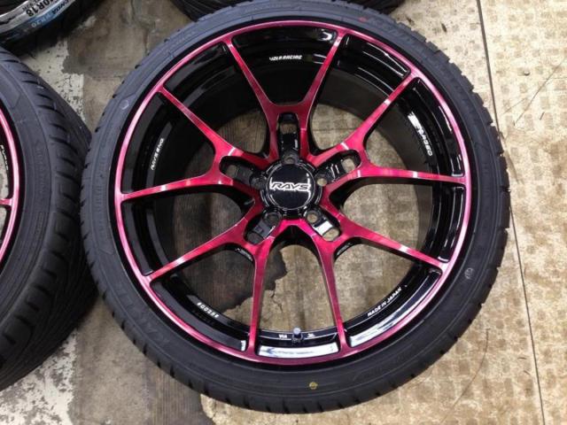 RAYS VOLK RACING G025 (限定色ボルドーレッドクリア) + KENDA(ケンダ) KR20 225/40R18 92H