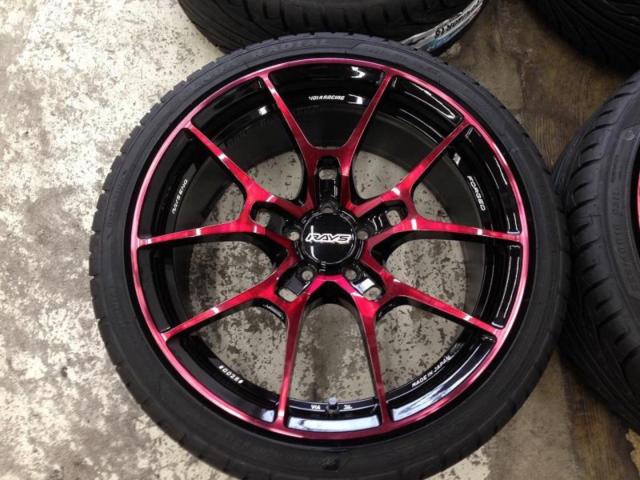RAYS VOLK RACING G025 (限定色ボルドーレッドクリア) + KENDA(ケンダ) KR20 225/40R18 92H