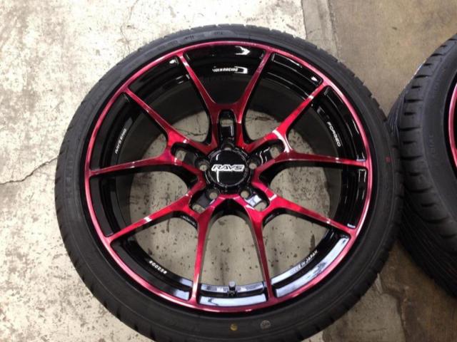 RAYS VOLK RACING G025 (限定色ボルドーレッドクリア) + KENDA(ケンダ) KR20 225/40R18 92H