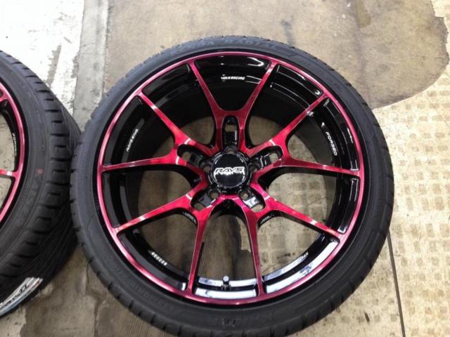 RAYS VOLK RACING G025 (限定色ボルドーレッドクリア) + KENDA(ケンダ) KR20 225/40R18 92H