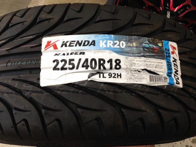 RAYS VOLK RACING G025 (限定色ボルドーレッドクリア) + KENDA(ケンダ) KR20 225/40R18 92H