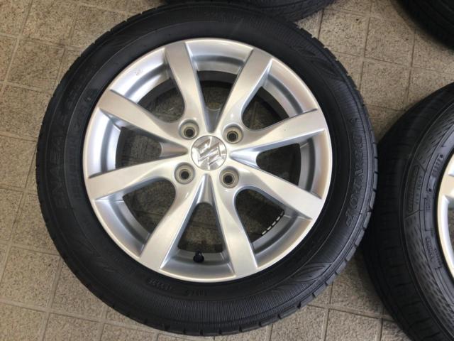 SUZUKI MH34S ワゴンR 純正ホイール + DUNLOP ENASAVE EC300+ + GOODYEAR EfficientGrip ECO EG02