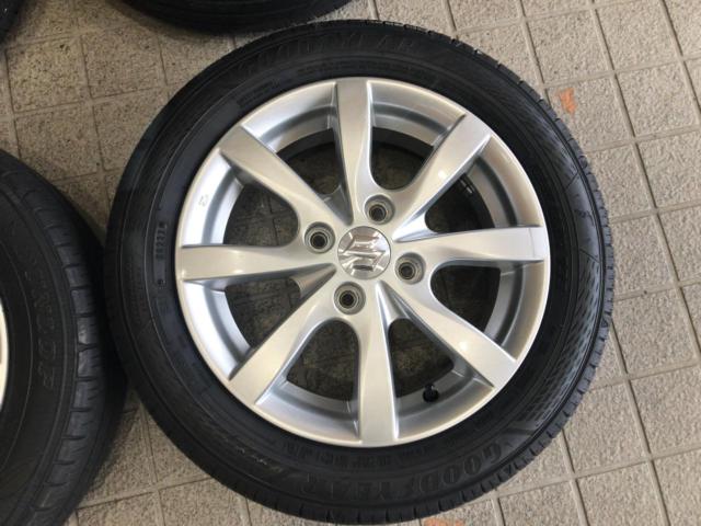 SUZUKI MH34S ワゴンR 純正ホイール + DUNLOP ENASAVE EC300+ + GOODYEAR EfficientGrip ECO EG02