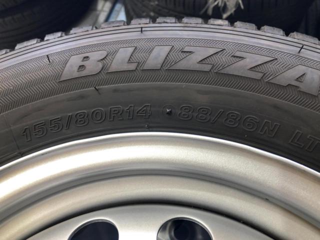 TOYOTA プロボックス 純正スチールホイール + BRIDGESTONE BLIZZAK VL10A