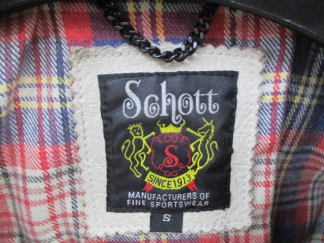 サイズS【Schott】クラシックレザージャケット