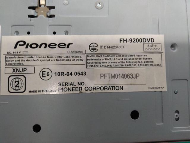 【carrozzeria】FH-9200DVD